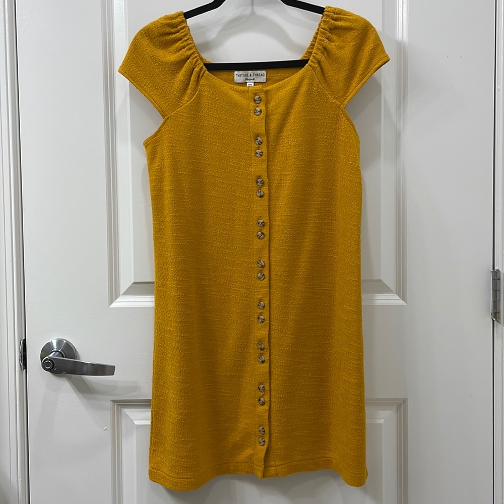 Madewell Texture & Thread Cap-Sleeve Dress - Picture 4 of 5
